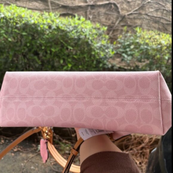 Coach Laurel Shoulder Bag In Powder Pink - Picture 4 of 6